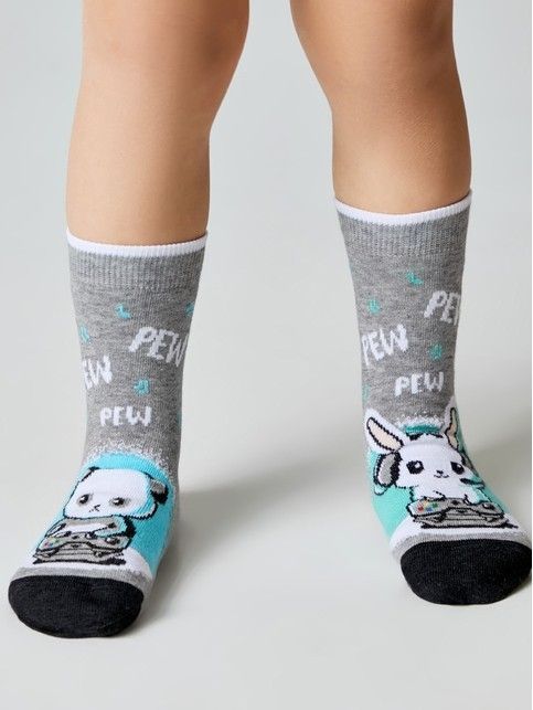 Cotton socks with funny drawings 