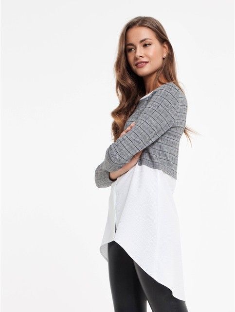 Stylish tunic with imitation shirt 830