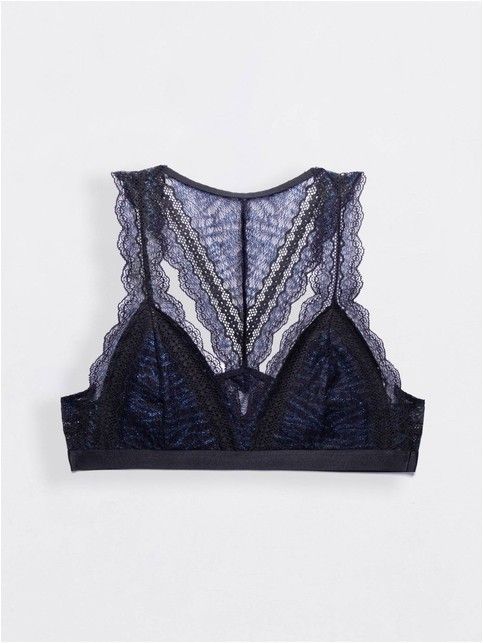 Lace bustier with lurex MONIKA LBE 819
