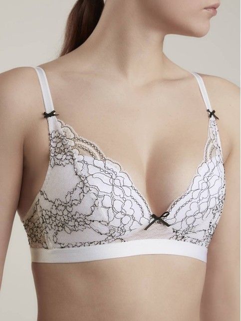Non-wired bra with padded cups FUSION TB7131