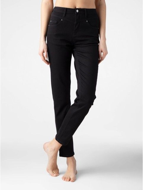 Mom Slim jeans made of premium denim Premium Stay Black CON-283