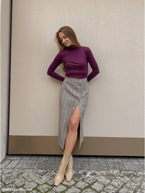 Basic viscose ribbed turtleneck LD 1144