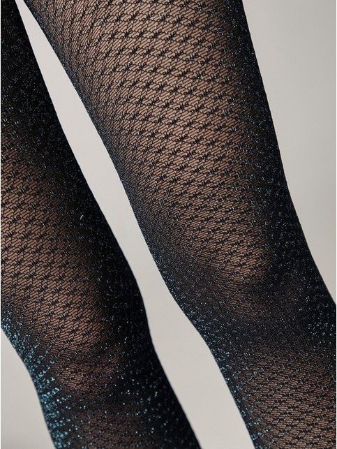 Fete lace tights with lurex