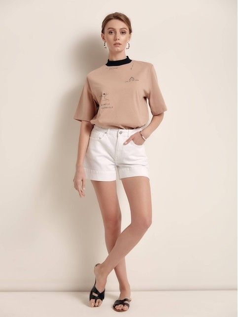 Cotton T-shirt with tattoo designs LD 1408