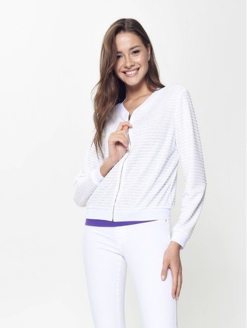Ultra-comfortable textured zipper bomber LJ 902