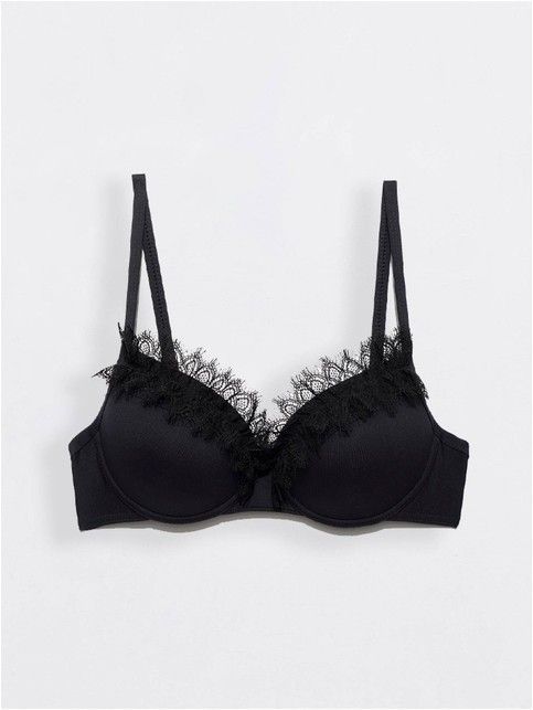 Bodice with padded cups and striking lace NIKKI