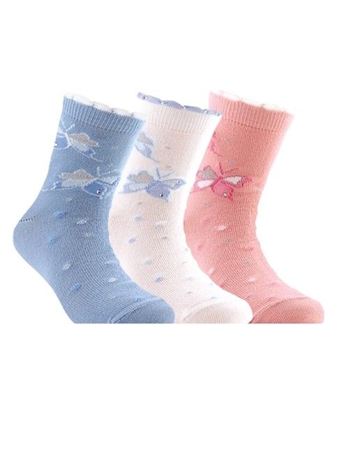 TIP-TOP cotton socks with rhinestones and lurex