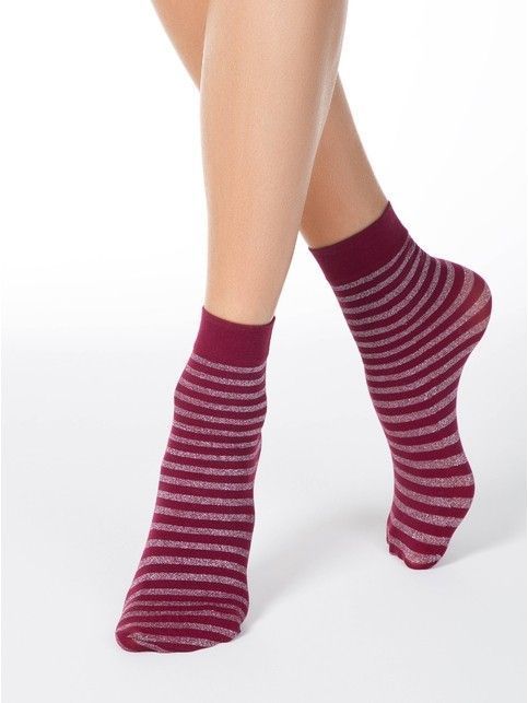 Striped socks FANTASY with lurex