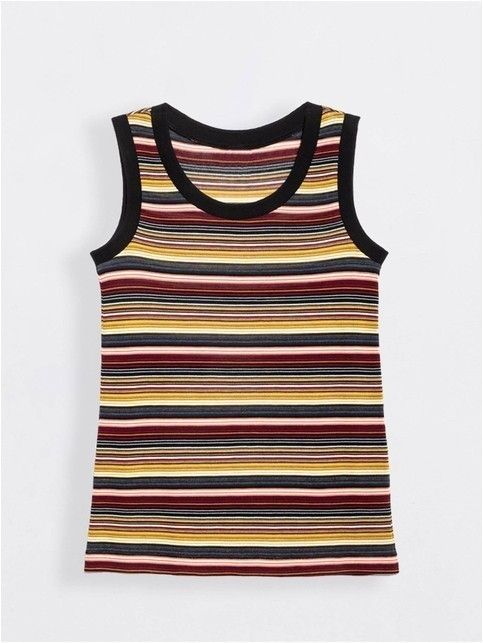 Striped top with elastic cuffs LD 921