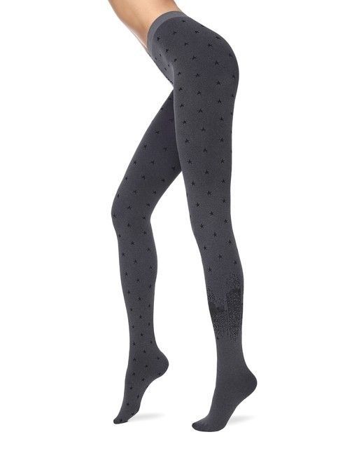 Melange tights with 