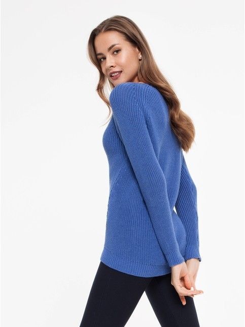 Elongated knitted jumper 029