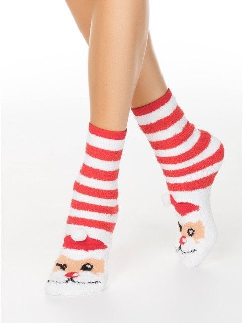 Fluffy Christmas socks 