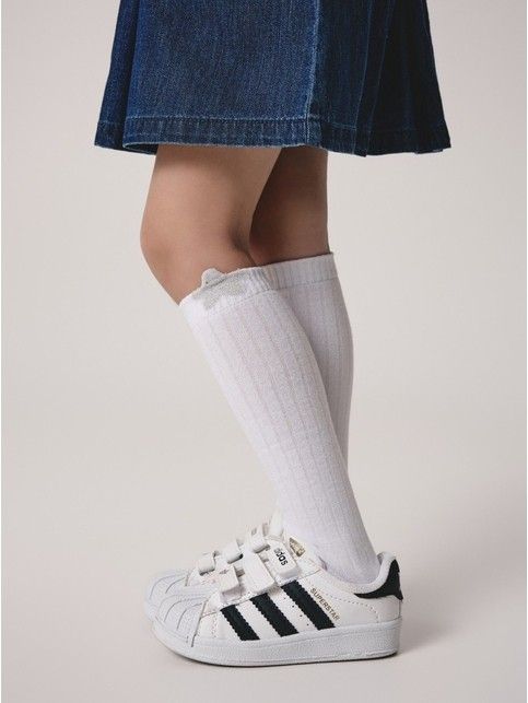 Cotton socks TIP-TOP with a shining picot