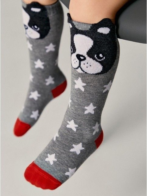 Cotton socks TIP-TOP with funny faces