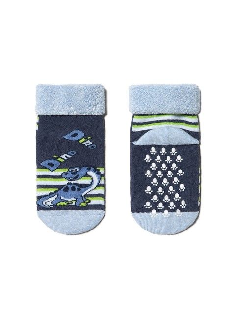 Socks with anti-slip foot and lapel SOF-TIKI