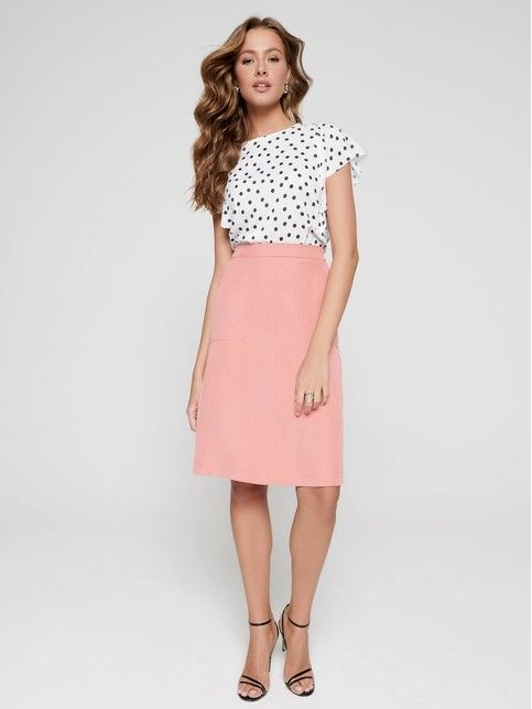 A-line skirt made of viscose 