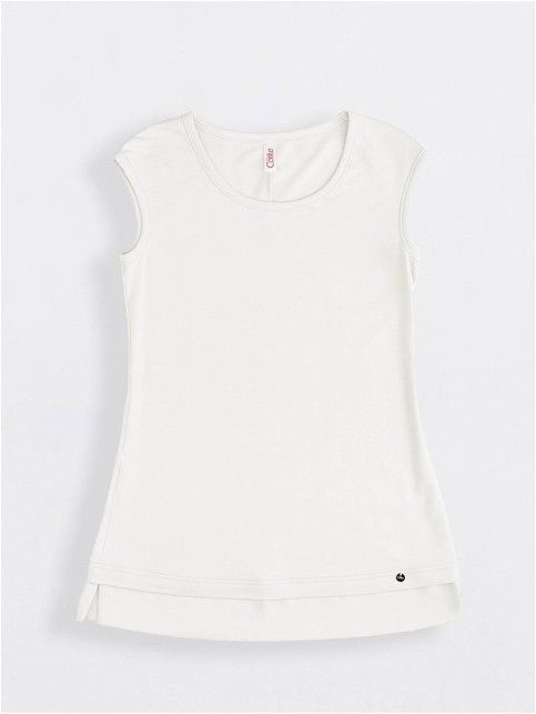 T-shirt with a light chiffon insert LD 715
