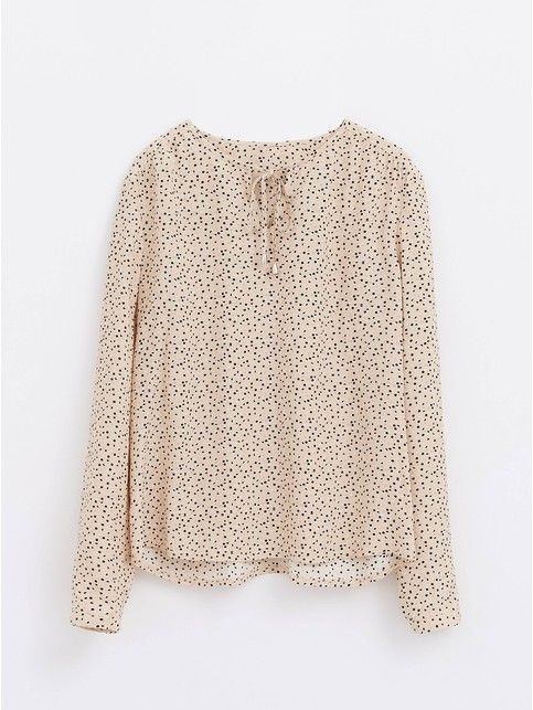Blouse with ties of premium viscose LBL 1178