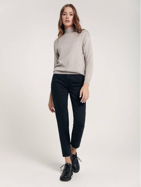 Mom Fit High Rise Jeans CON-358