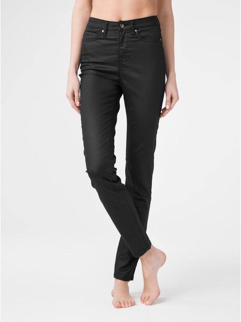Skinny Premium coated high-rise jeans CON-172B