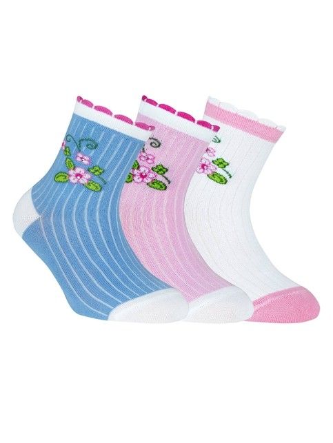 TIP-TOP cotton socks with rhinestones and lurex