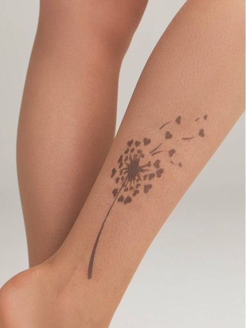 Tights TATTOO with a pattern Light Love