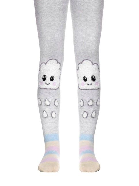 TIP-TOP tights with fluffy drawings 