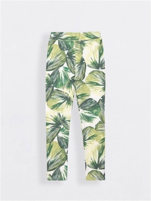 Leggings with a tropical pattern TROPIC