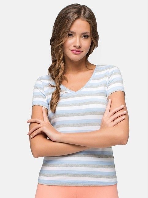 Cotton V-neck t-shirt LD 633