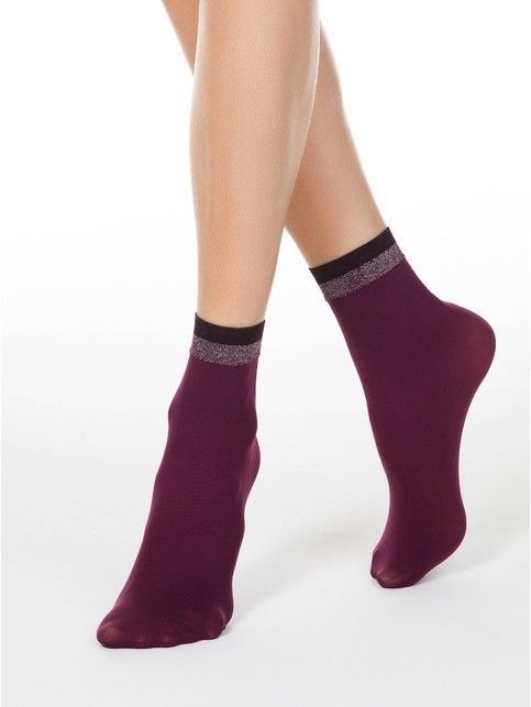 Socks FANTASY with a shining side made of two-tone lurex