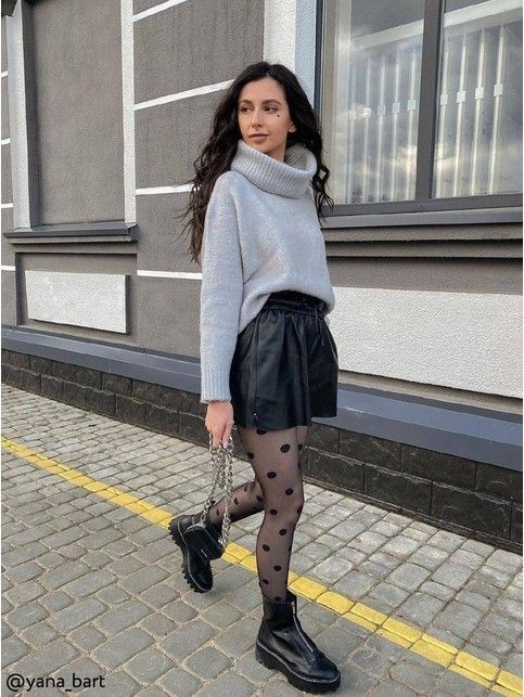 Tights with polka dots RONDO