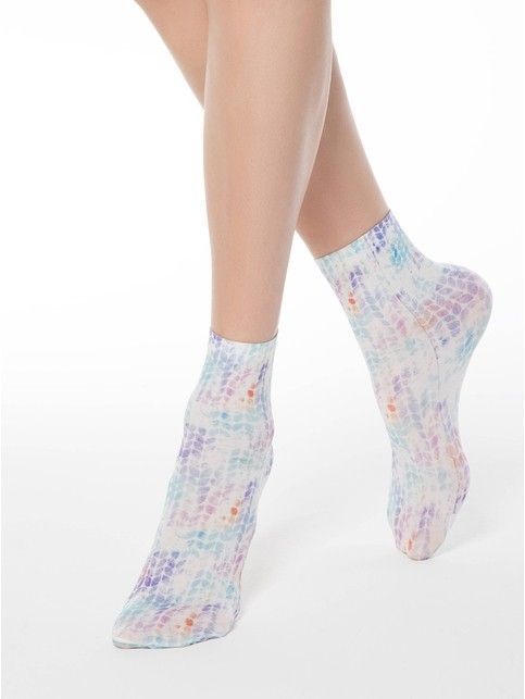 Socks with a watercolor print FANTASY 70