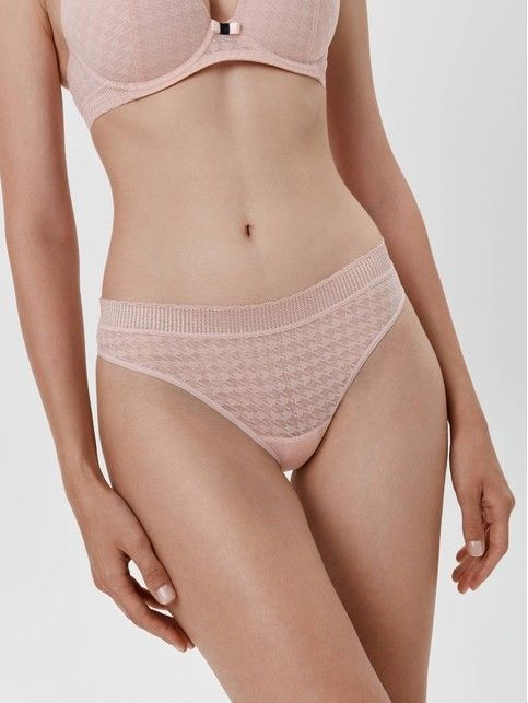 Body Couture RP6114 Houndstooth Tanga Briefs