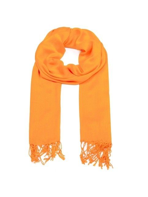 Yellow scarf with tassels CS008