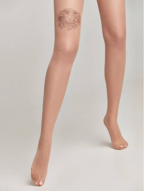 Tights TATTOO with a pattern Lion