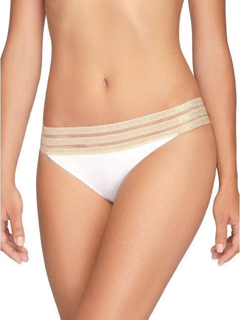 Slip-on panties with a gold elastic band SALINA
