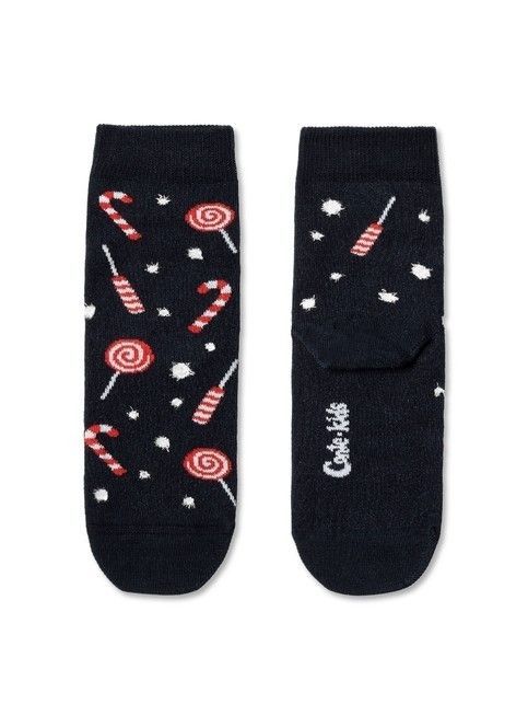 Christmas socks with fluffy thread «Sweets»
