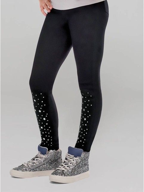 MINI SILVIA Trendy jeggings with a scattering of rhinestones