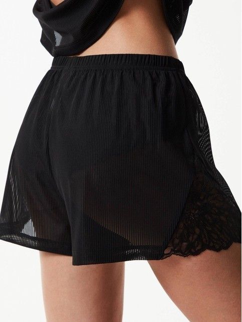 Divonteese LBT 1468 Sheer Ribbed Shorts