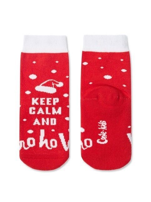 Christmas socks with terry foot «Ho-ho»