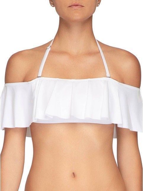 Bikini top with flounce BLANKA