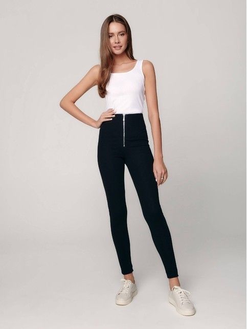 VICKY High Rise Zip Leggings