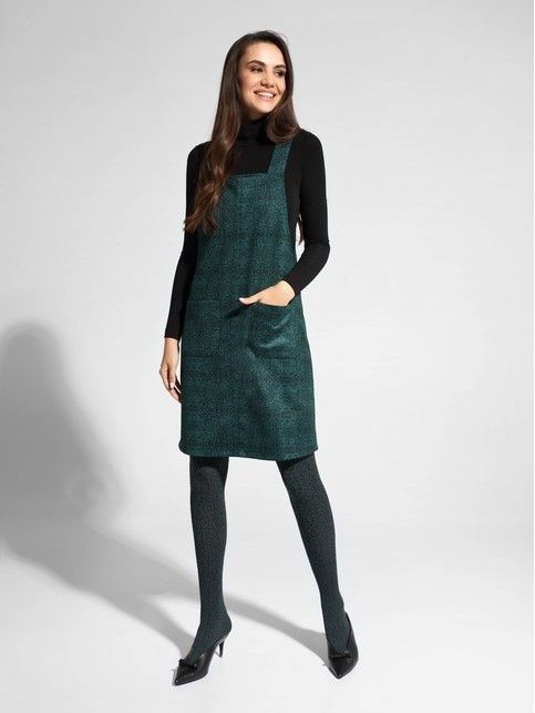 Faux suede sundress with snake print LSF 1055
