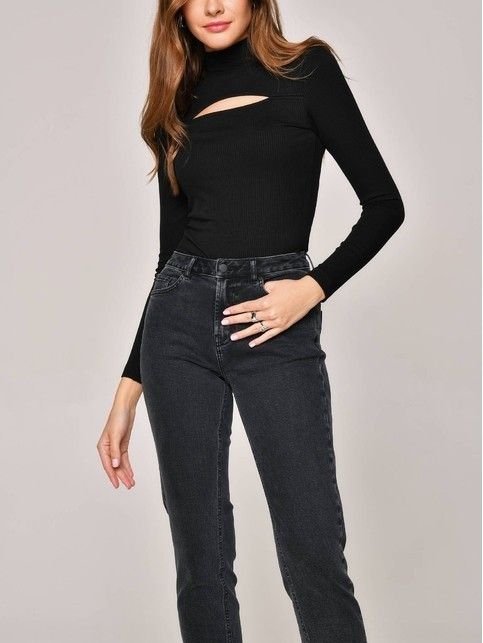 Turtleneck in ribbed neckline LD 1146