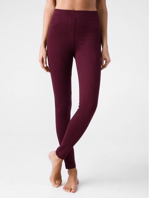 Modeling jeggings with a high rise ALEKSA NEW