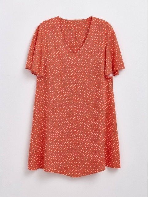 Dress with polka dots from premium viscose LPL 1197