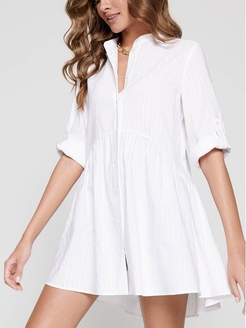 Premium cotton A-line tunic-shirt LTH 1101