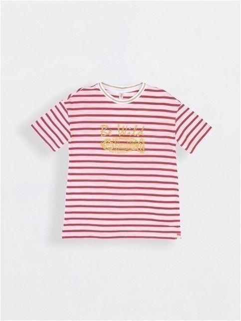 Striped t-shirt with side slits LD 721