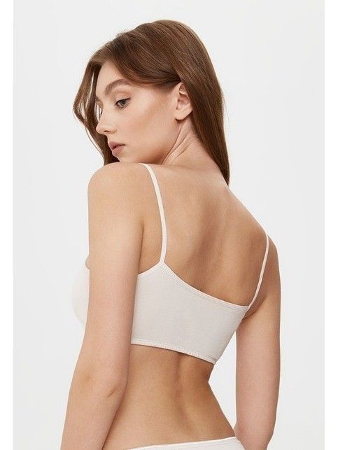Cotton bustier with thin straps LBE 2017