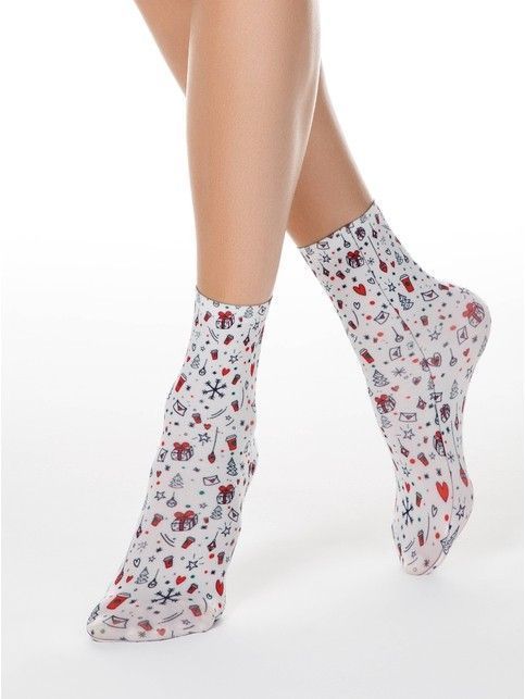 Socks with Christmas drawings FANTASY 70